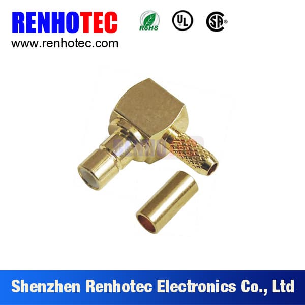 Right Angle SMB Male Electric Connector for RG174 Cable